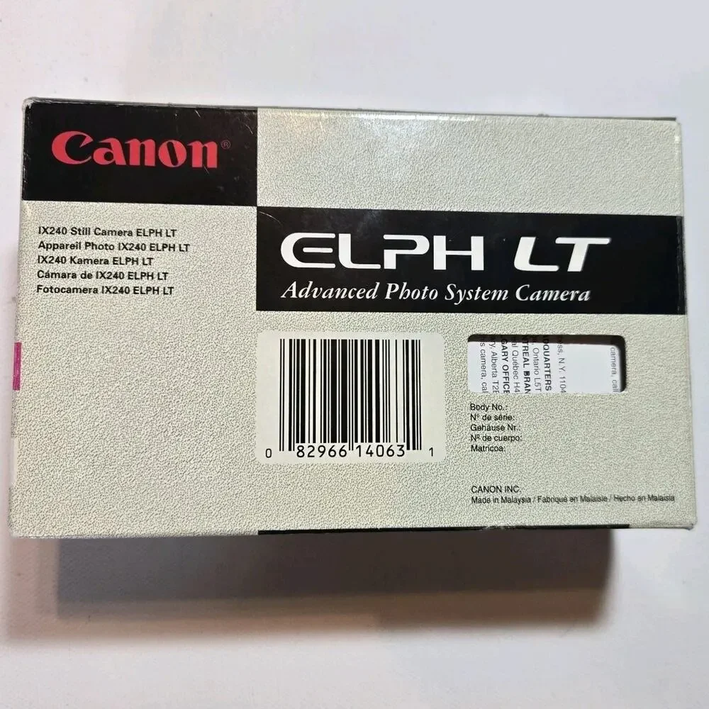 Vintage Canon ELPH LT IX240 Compact APS Film Camera — New Old Stock (NOS)...